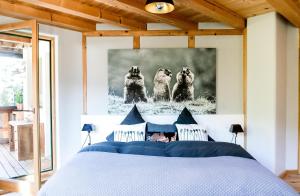 A bed or beds in a room at Appartement Murmele