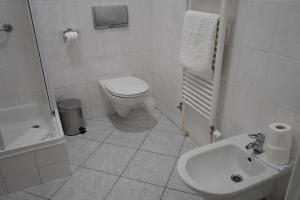 Vannituba majutusasutuses EA Apartmány Mozart