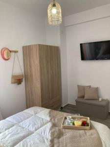 Cama o camas de una habitación en Coqueto apartamento de Playa con Piscina y Terraza