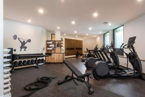 Fitness centrum a/nebo fitness zařízení v ubytování Mercure Hotel München Neuperlach Süd