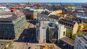 an aerial view of a city with buildings at Radisson Blu Royal Hotel, Helsinki in Helsinki