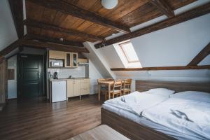 Kuchyňa alebo kuchynka v ubytovaní Apartmány Jurica Boží Dar 126