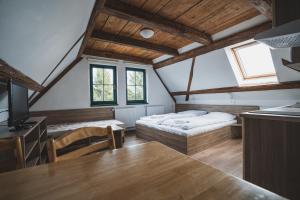 Posteľ alebo postele v izbe v ubytovaní Apartmány Jurica Boží Dar 126