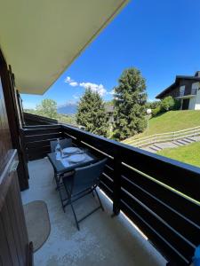 Balkón alebo terasa v ubytovaní Le Sapin B19 Megeve - Demi Quartier