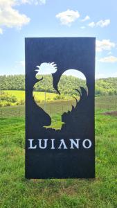 a sign for the lufianzos at Winery Houses in Chianti in Mercatale Val Di Pesa