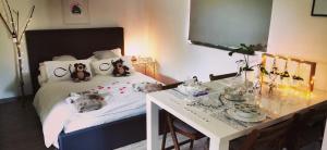 Hajnal Apartman Szigetvár客房内的一张或多张床位