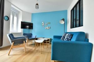 Posedenie v ubytovaní Le 46 - T2 rénové, confortable proche centre-ville