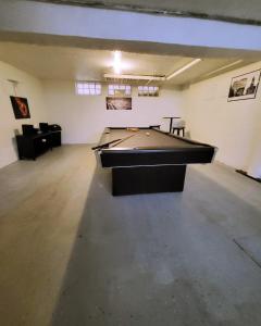 a large room with a pool table in it at Vintage Charm, E. Eng. Village, 10mins to Dt. Det. in Detroit