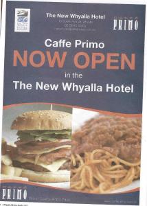 
a magazine with a picture of a hamburger at New Whyalla Hotel in Whyalla

