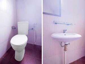 Vonios kambarys apgyvendinimo įstaigoje OYO Homes 91167 Tatto Bara Homestay