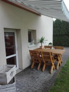 Patio nebo venkovní prostory v ubytování Apartament Bałtycki Lux