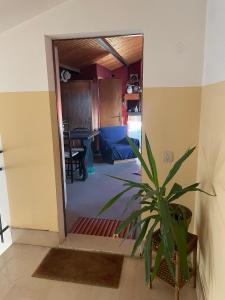 Postel nebo postele na pokoji v ubytování Mansarda