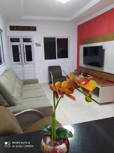 TV a/nebo společenská místnost v ubytování Casa em Maragogi