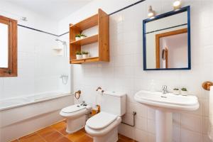 A bathroom at Can Rafelino, pool and relax