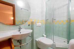 Koupelna v ubytování Hotel Posejdon