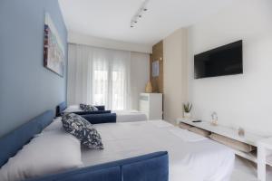 Postel nebo postele na pokoji v ubytování Maya apartments Hanioti