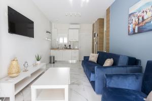 Posezení v ubytování Maya apartments Hanioti