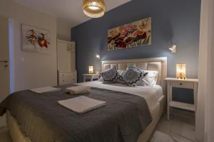 Postel nebo postele na pokoji v ubytování Maya apartments Hanioti