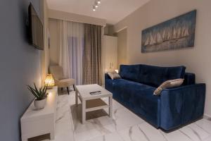 Posezení v ubytování Maya apartments Hanioti