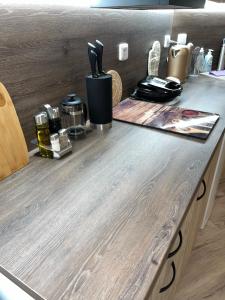 Kuhinja oz. manjša kuhinja v nastanitvi Apartmány Nežárka a privátní wellness