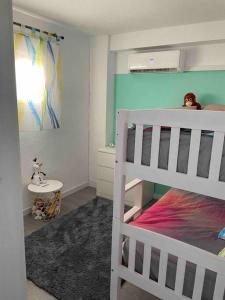 Posteľ alebo postele v izbe v ubytovaní Ferienwohnung Miramar V