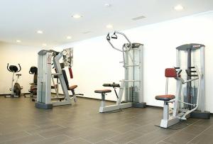 Fitness centrum a/nebo fitness zařízení v ubytování Alpenhotel Ammerwald