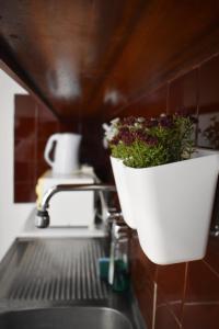 A kitchen or kitchenette at Olive - HappyHostGr - Downtown Apartment