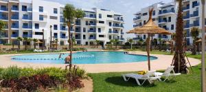 Bazén v ubytování Appartement costa mar martil nebo v jeho okolí