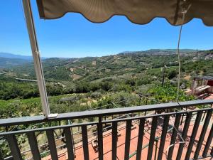 a view from the balcony of a house at Agriturismo Baccanale in Prignano Cilento +7 photos