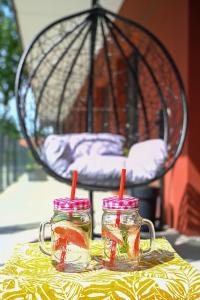 Nápoje v ubytovaní Praktyczny apartament z cichym tarasem + 6 fotografií