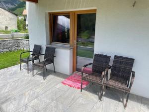 Patio alebo iná vonkajšia časť ubytovania Alpenrose-Apart
