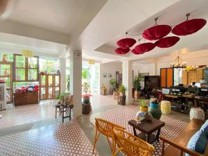 Khu vực ghế ngồi tại Hotel De Condor