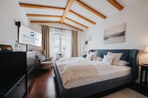 Postel nebo postele na pokoji v ubytování Hotel Weisser Bär