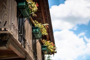 Balkón nebo terasa v ubytování Ferienhaus Leite Häusl