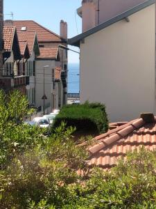 uma vista do telhado de uma casa em Bel appartement, offrant calme et luminosité, proche Côte des Basques em Biarritz