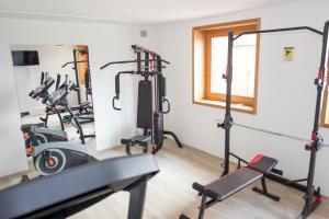 Γυμναστήριο ή/και όργανα γυμναστικής στο Residence Hotel Casa Alpina Serrada
