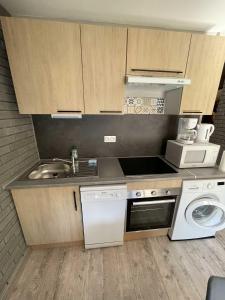 Kuchyňa alebo kuchynka v ubytovaní Le Martin pêcheur, Appartement proche hyper centre