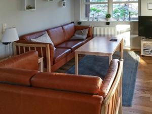 Prostor za sedenje u objektu 6 person holiday home in Hadsund