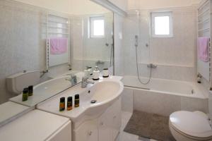 A bathroom at Villa with Private S Pool-Theologos by GHH