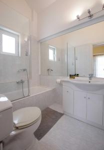 A bathroom at Villa with Private S Pool-Theologos by GHH