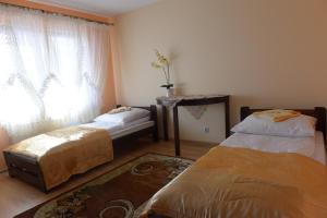 Posteľ alebo postele v izbe v ubytovaní Hotelik Pod Lwami