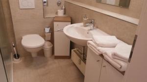 Et badeværelse på Altstadt-Ferienwohnung Rodica + 15 billeder