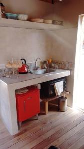 a kitchen with a sink and a counter top at El silencio - Lozano- Jujuy in San Salvador de Jujuy