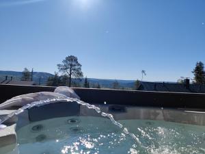 索特Kärpänrinne A的按摩浴缸,水从里面出来