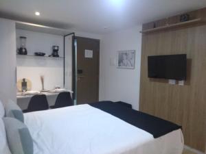 Cama ou camas em um quarto em Bauten Cabo Branco 310