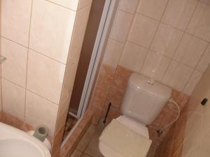 Kúpeľňa v ubytovaní Restaurace-Pension-Vinařství U Šťastných + 12 fotografií