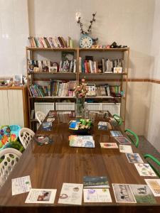 Knihovna v bed and breakfast