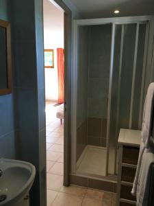 Koupelna v ubytování Studio