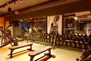 Fitness centrum a/nebo fitness zařízení v ubytování Jasmin Elite Residence & SPA