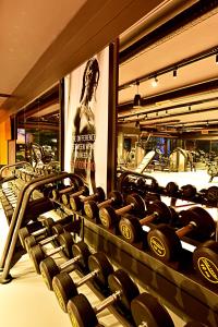Fitness centrum a/nebo fitness zařízení v ubytování Jasmin Elite Residence & SPA